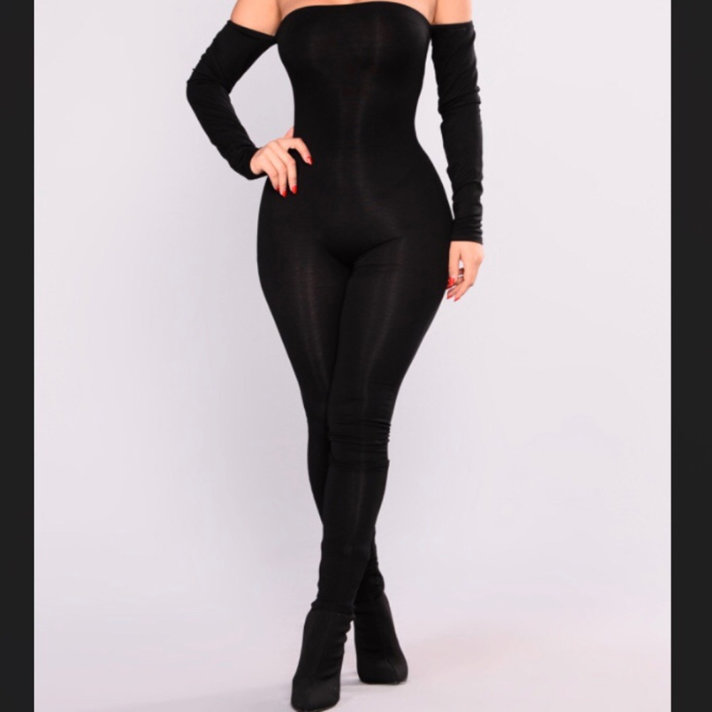 Off the shoulder jumpsuit